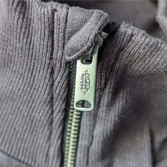 Free People Movement Women's M Foundation Jacket Zip Up Black Cotton Pocket NWT - Picture 11 of 17